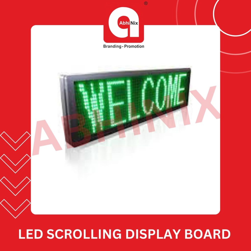 Best LED scrolling display board in Ranchi By Abhinix Printing