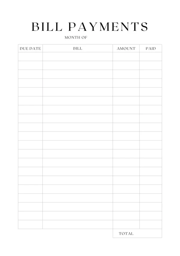 Bill Book - Image 2