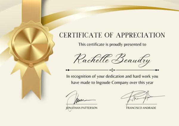 Custom Certificate