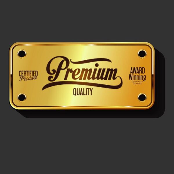 Golden Metal Name Plate - Image 2