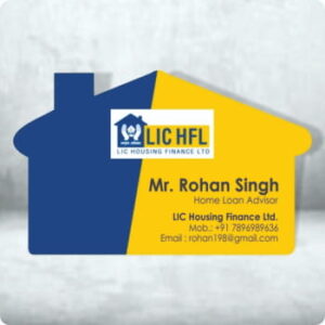 Custom Shape Visiting Card