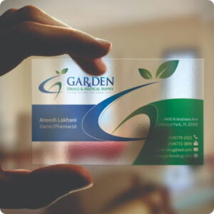 Transparent Visiting Card