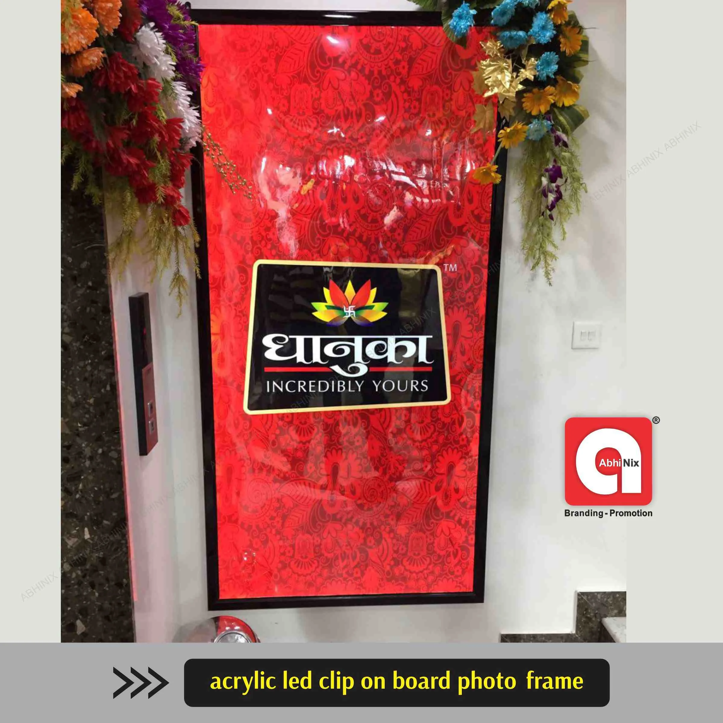 Acrylic LED Clip-On Board Photo Frame